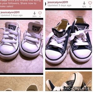 2 Pair of Toddler Converse